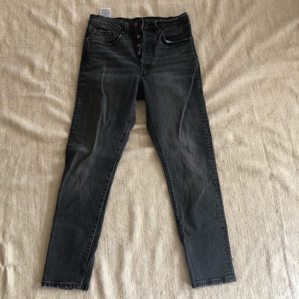 Levi’s 501 skinny in washed black